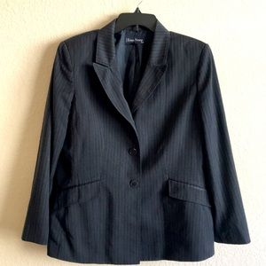 Evan-Picone Navy 3 Button Pants Suit 16P